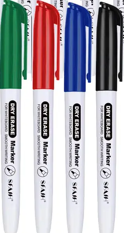 4 Color Dry-Erase Markers - Puzzle-Maze Add-On
