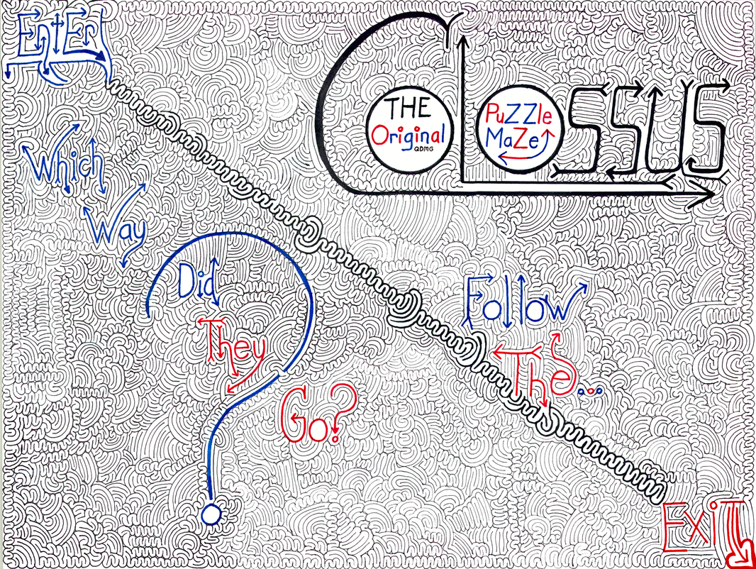 The Puzzle-Maze Challenger Series - Two-Sided Dry Erase Poster - Colossus and No Way!