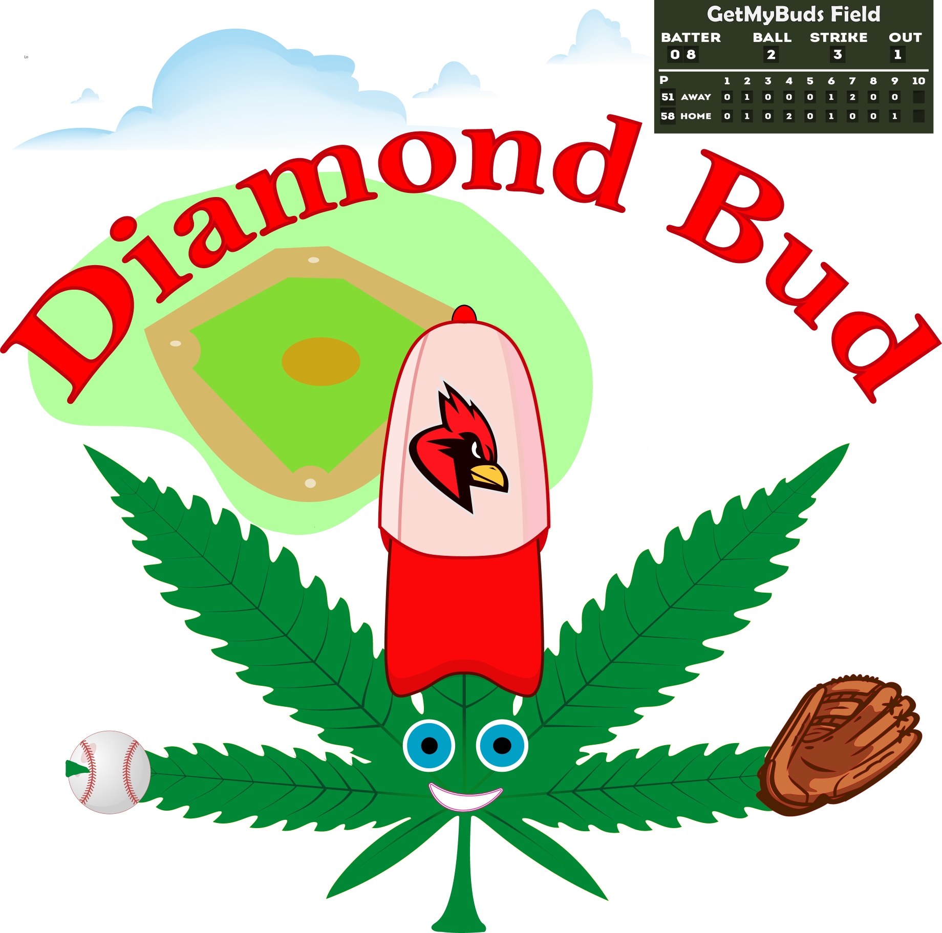 Diamond Bud - Multisex Tri-Blend T-Shirt