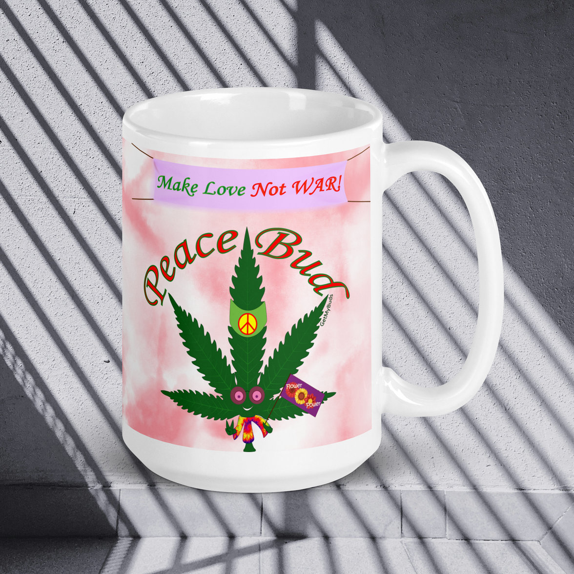 Mugshot Mug - Strange Bedfellows (2-Buds) Peace / Killer Bud - 15 oz