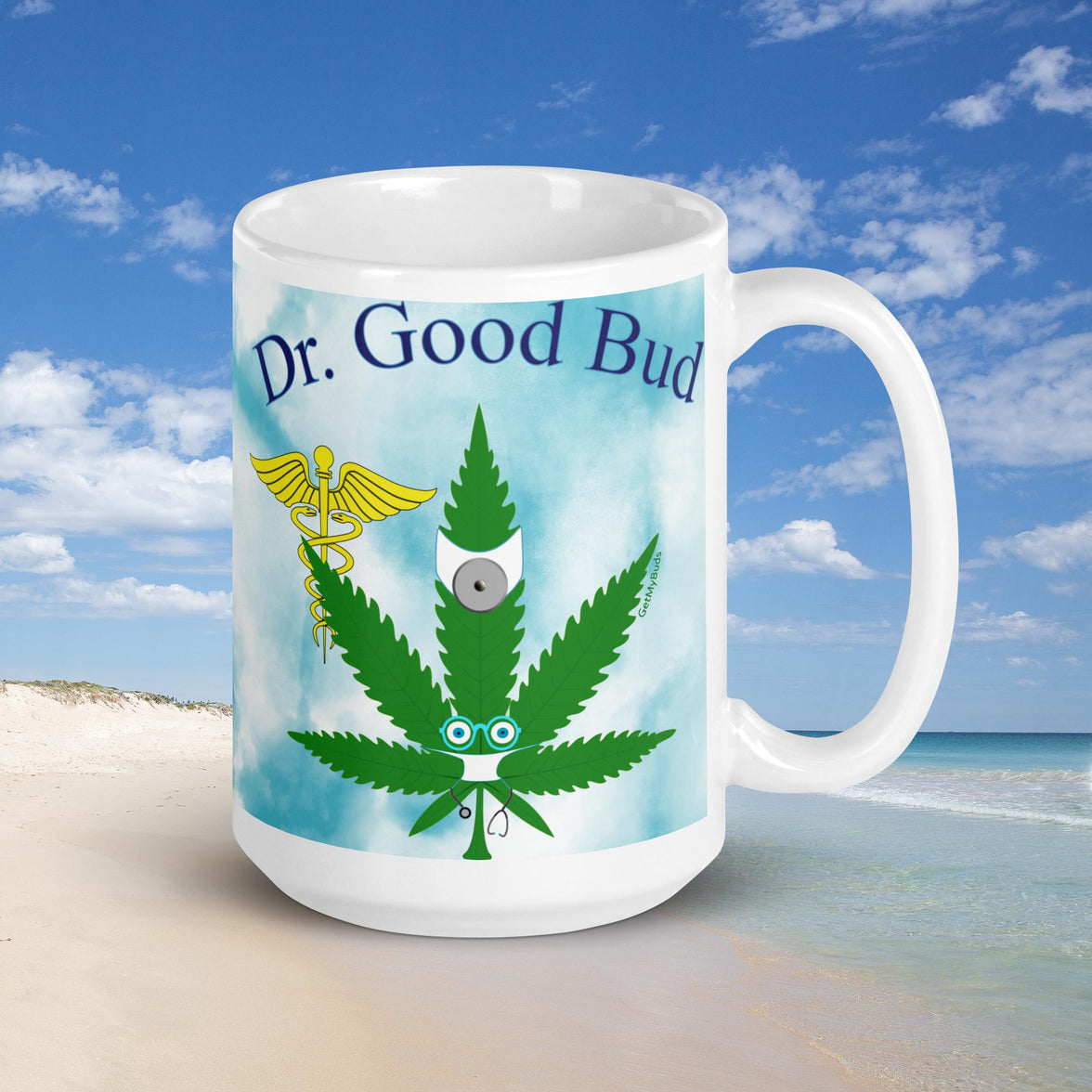 Mugshot Mug - (2-Buds) All-American / Dr. Good Bud - 15 oz